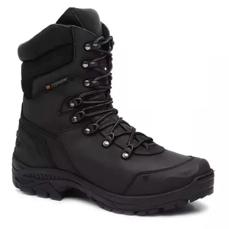 Bota de Segurança Tática Militar Gogowear Bope RS 100% Couro Preta Cano Alto