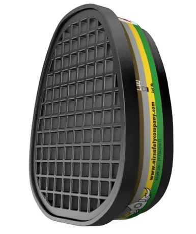 Filtro Químico Air F600M ABEK1 P3 Multigás Alta Eficiência Para Produtos Químicos PAR