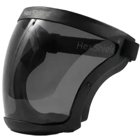 Protetor Facial Anatômico HexPro HexShield Home Chrom Lente Cinza + 10 Filtros KN95 CA 49.438