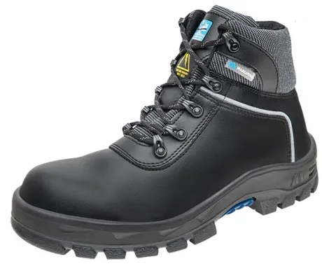 Bota de Segurança  Em Couro Nobuck  Marluvas 75BPR29 CLI MP CPAP Eletricista  Preta Solado Antiperfurante Bico de Composite CA 43791