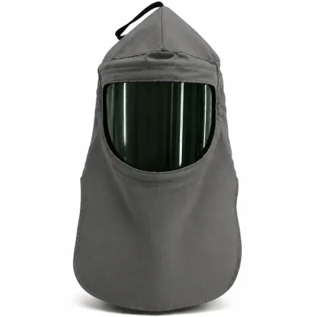 Capuz para Arco Elétrico Leal Tipo Carrasco Risco 4 Cinza com Visor Verde CA 49406