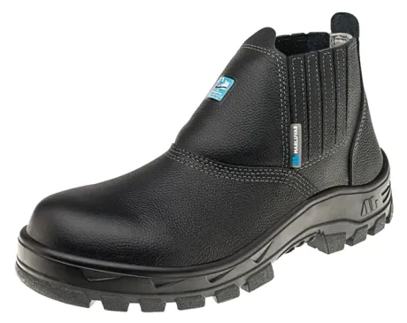 Bota de Segurança Marluvas 60B19V-E-C-PAD em Couro Hidrofugado com Bico de Composite Atende NR10 e Alta Temperatura Até 300º CA  40952