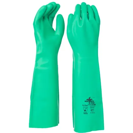 Luva Nitrílica MCR Safety Nitri-Chem Longa sem Forro 46cm CA 45995