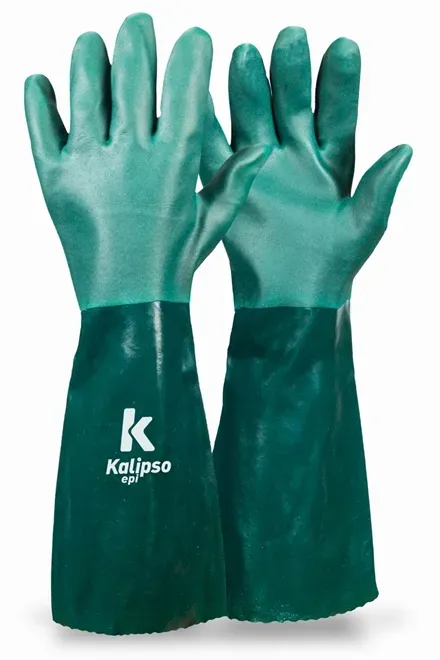 Luva de PVC Forrada Kalipso Palma Aspera 45CM CA 21420