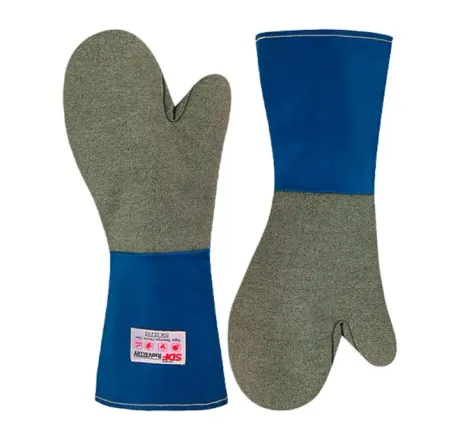 Luva Térmica Até 800º 2 Dedos 45cm Rio Valley Rio 225-ARC Palma em Carbono CA 32217