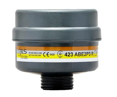 Cartucho BLS 423 ABE2P3 Vapores Orgânicos e Gases Ácidos + P3 Compatível Com a Máscara BLS 5150