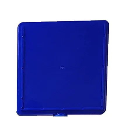 Suporte para Placa em Polipropileno 28x28 CM Azul Acompanha Acrílico Incolor