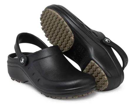 Calçado Ocupacional Crocs Sticky Shoes CLOG SSC Eva Preto Com Palmilha Antimicrobiana CA 49860