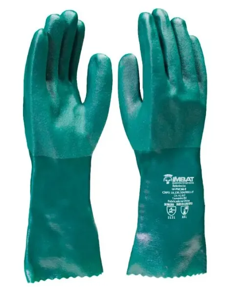 Luva de Pvc Imbat Lv-pvc36 Comprimento 36Cm Antiderrapante Ca 41917 - 12 Pares