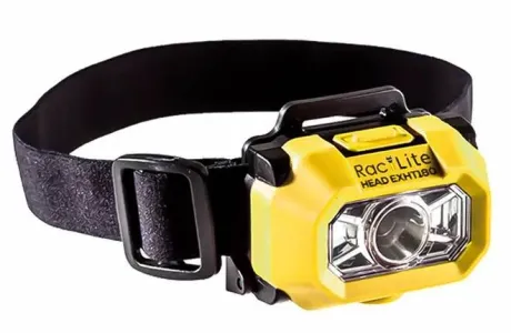 Lanterna de Cabeça RacLite EXHT180 Antiexplosão, Resistente 216 lumens Zona 0 Certificada Inmetro