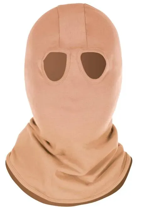 Capuz Balaclava Risco II NR10 2 Orifícios Commanders FR ATPV 9,4 Contra Arco Elétrico e Antichamas Cor Bege CA 45749