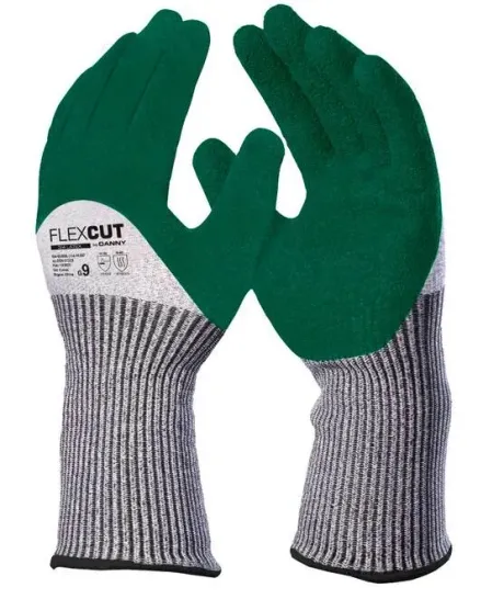 Luva Contra Corte Nível 5 Danny FlexCut 3/4 Látex DA- 45.600L Cano Longo CA 49857