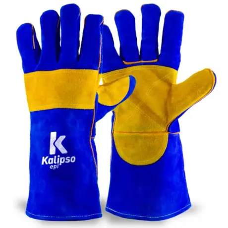 Luva de Proteção Kalipso K-Argon Ultra 52-003 Soldador Com Reforço Palma, Polegar e Dorso CA 50803
