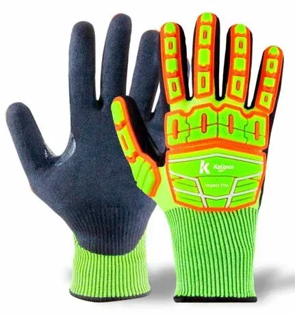 Luva de proteção Impact Pro 70-303 Kalipso Proteção Anti-impacto TPR Corte e Térmica CA 50750
