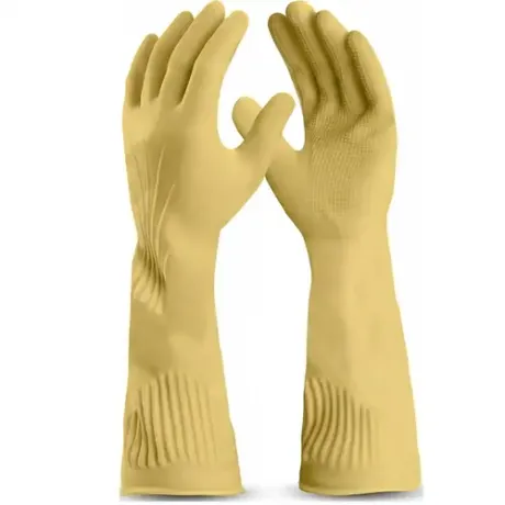 Luva De Látex Ranhurada Next Safety Puraguard Longa Linha Premium Código 12.000 CA -51113
