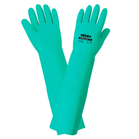 Luva Nitrílica MBXpro NitriQ+ Long Cano Longo 46cm Produtos Químicos, Óleos e Solventes CA 48883