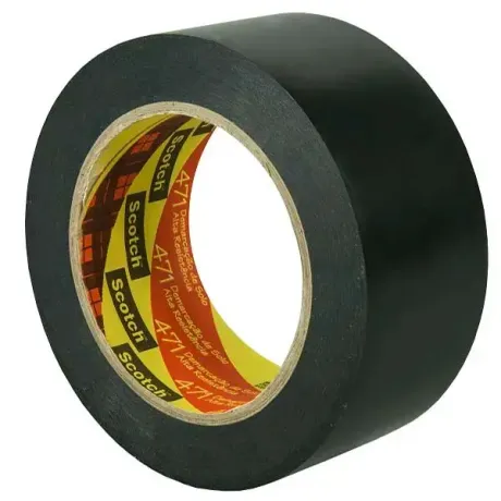 Fita Para Demarcação de Solo 3M 471 Preta Largura 10cm x 30 Metros H0000464653
