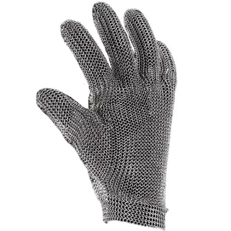 Luva de Aço 100% Inoxidável Medix Ring Cut Com Ajustador Incluso Ambidestra CA 49302