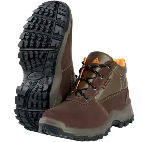Bota Londrina SRA Air Flow em Couro Nobuck e Bico PVC Delta Plus CA 45374