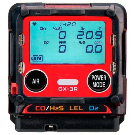 Detector Portátil de Gases RIKEN KEIKI GX-3R-A-CH4 Multigases (EX TIPO A) COM ( CH4-O2-CO-H2S) C/ CERT. INMETRO