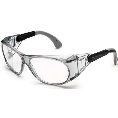 Óculos de Segurança Univet  539 - 539.00.13.99 - Ideal Para Aplicar Lentes de Grau Cor Cinza e Preto Ca 51287