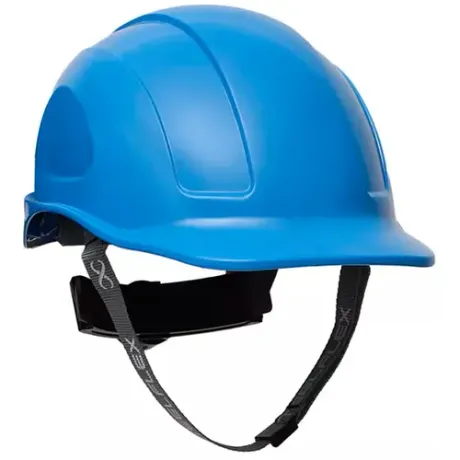 Capacete Steelflex Turtle Azul Claro CPCT10201 com Aba Frontal, Suspensão, Catraca e Jugular Ca35983