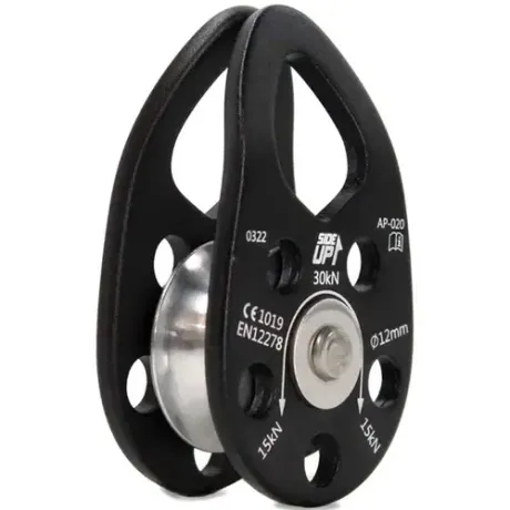 Polia Oscilante Alumínio 30kn SideUp X-Light SU2510 – Fluidez e Segurança para Corda até 12mm