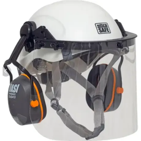 Kit Ultra Safe Completo – Capacete Corazza Pro Branco + Abafador OASI + Protetor Facial SHIELD CA 45793