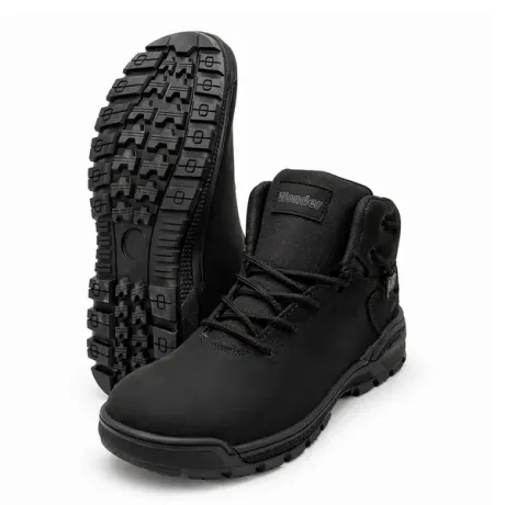 Bota de Segurança Wonder Impact Bico de Pvc Preta Couro Nobuck CA 52609