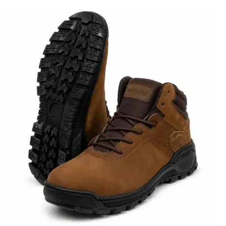 Bota de Segurança Wonder Impact Bico de Pvc Marrom Couro Nobuck CA 52609