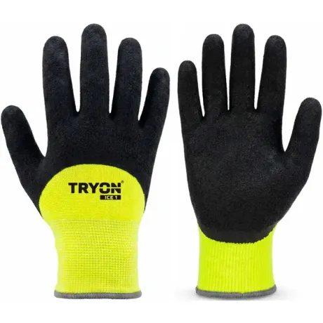 Luva de Segurança Térmica Tryon Ice 1 Next Safety Cód. 22.900 EN 511 EN 388 3142C Látex Micro Espumoso CA 52.600