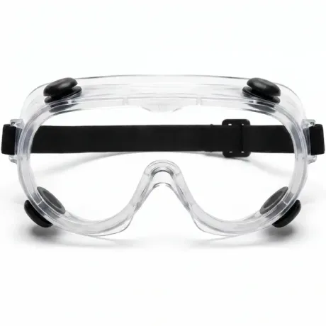 Óculos Ampla Visão VVision 40 Valvulado Volk Antiembaçante Antirrisco Alto Impacto UV 99,9% Respingos D3 Ventilação Indireta 4 Válvulas ANSI Z87.1 Cód. 24.25.392.11 CA 52257