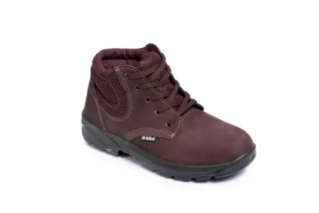 IDOL BOTINA NOBUCK DE AMARRAR CAFÉ COM BICO PVC MODELO 3030 BP