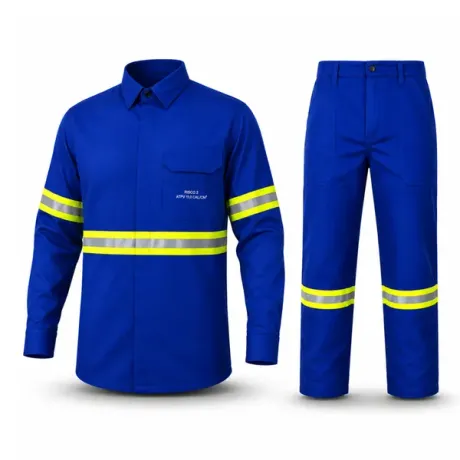 Conjunto Eletricista NR10 Guardian Fire Risco 2 ATPV 11 cal/cm² Refletivo Azul Royal