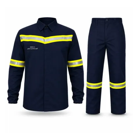 Conjunto Eletricista NR10 Antichama Guardian Fire WE Risco 2 ATPV 11 cal/cm² Refletivo Azul Marinho