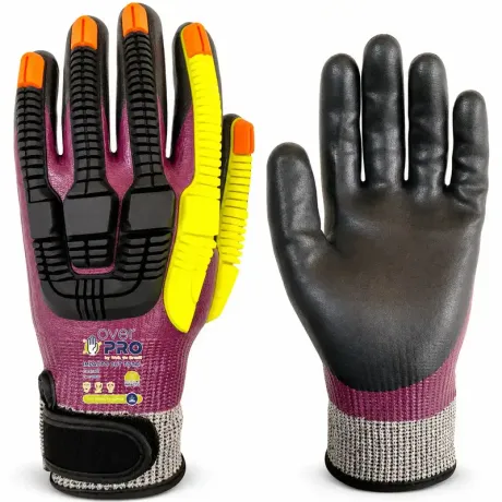 Luva Volk Overpro Impacto Cut Total Roxo 10.09.192.28 Anticorte TDM F Impacto Dorso TPR CA 48324