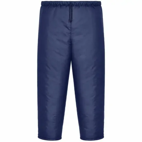 Calça Térmica Frigorífica Nylon Maicol Azul Marinho Sem Costura Lateral Manta 150g/m² Proteção Contra Frio Câmara Fria CA 10976