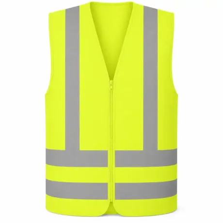 Colete Refletivo Sem Bolso Amarelo Next Safety Alta Visibilidade NBR 15292 Classe 2 Zíper Cód 41.000
