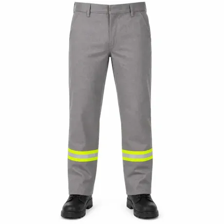 Calça de Segurança FR Risco 2 ATPV 11 cal/cm² Arco Elétrico Fogo Repentino Cinza Mundo Linha Viva CA 50377